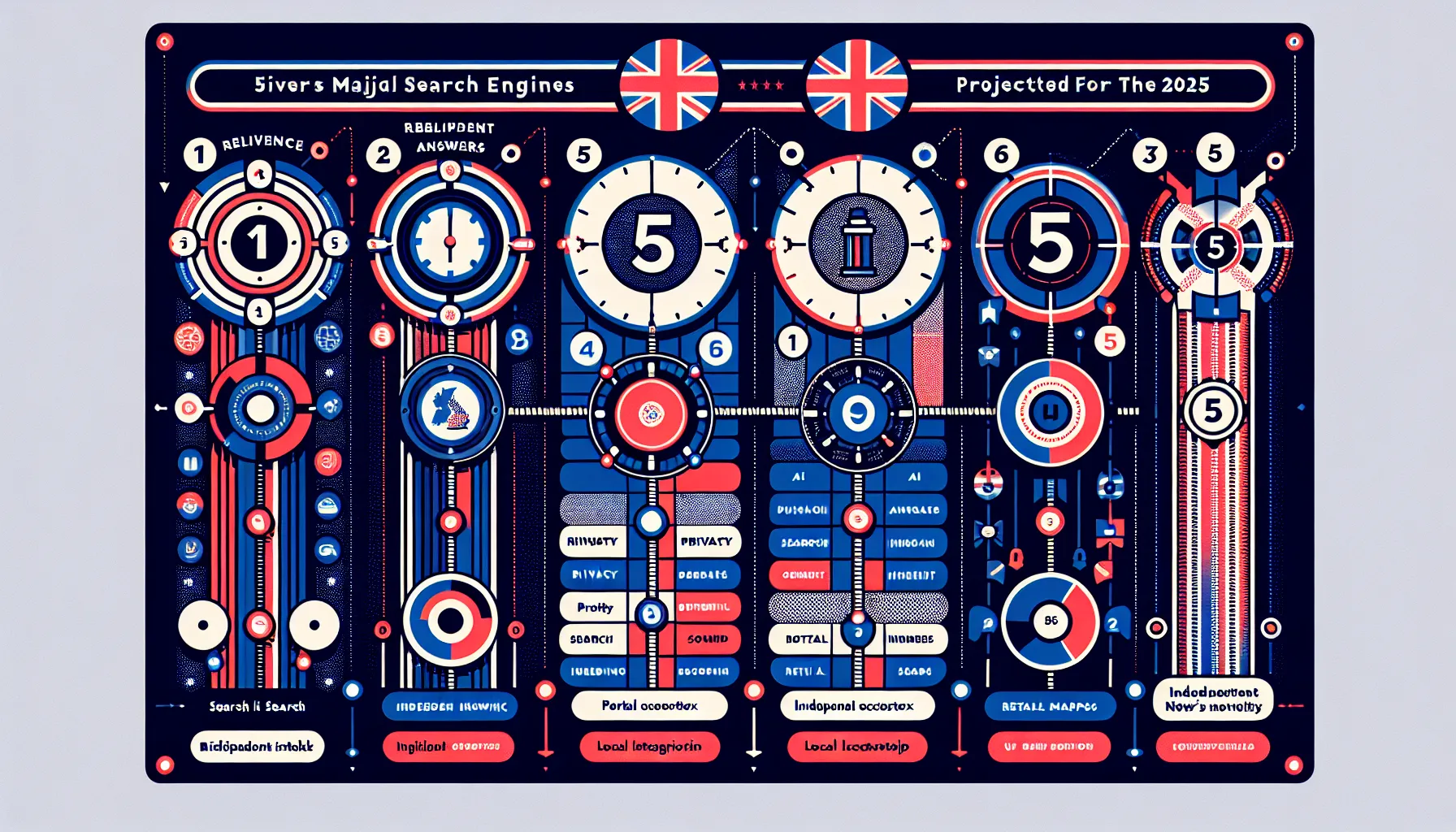 UK-styled leaderboard comparing top search engines and their key strengths.