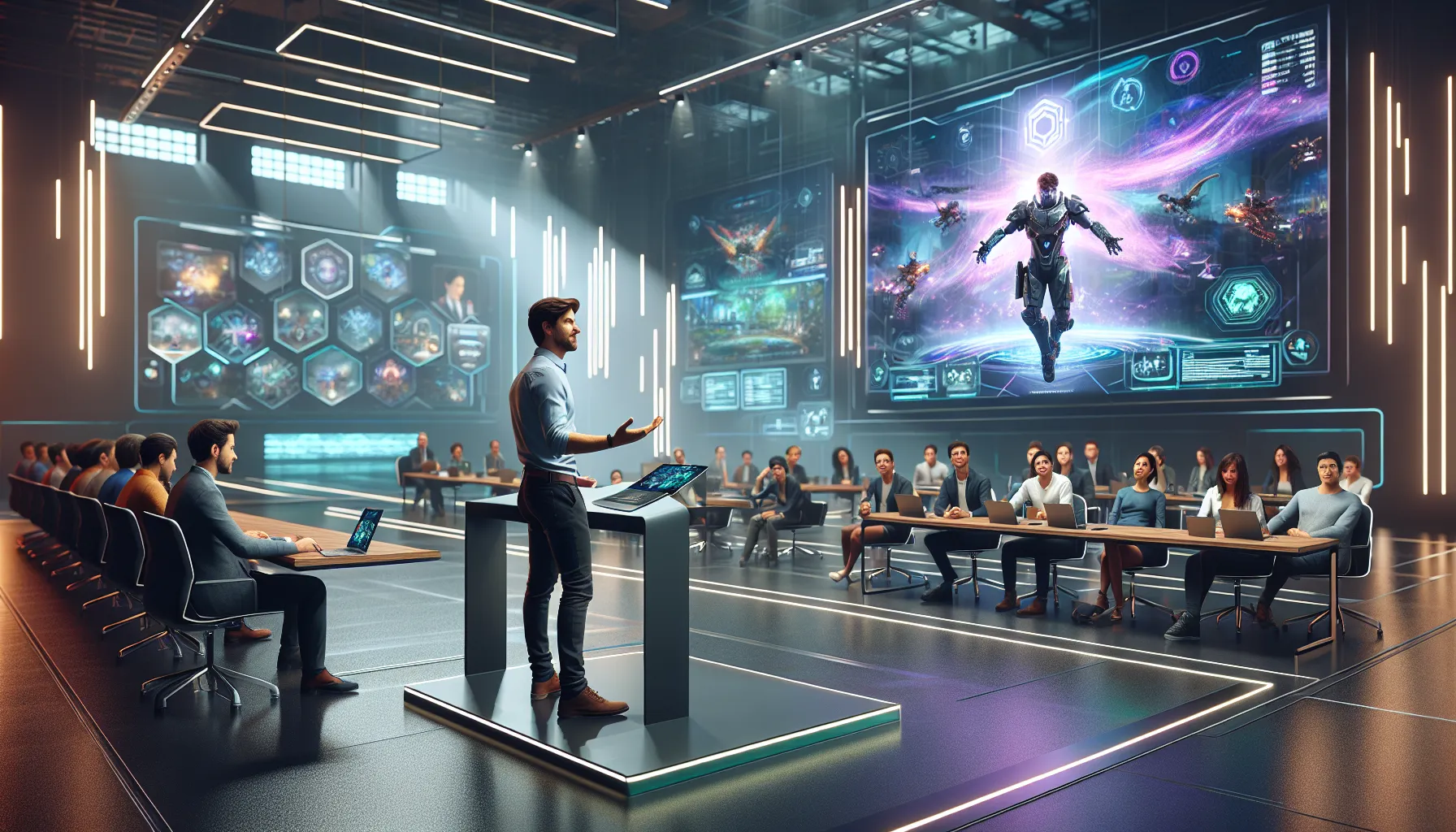 Tommy Jacobs presenting at Eyexcon 2025 with audience engaged.