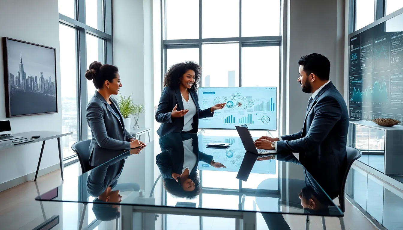 diverse team collaborating in a modern office on Tjfkratz concepts.