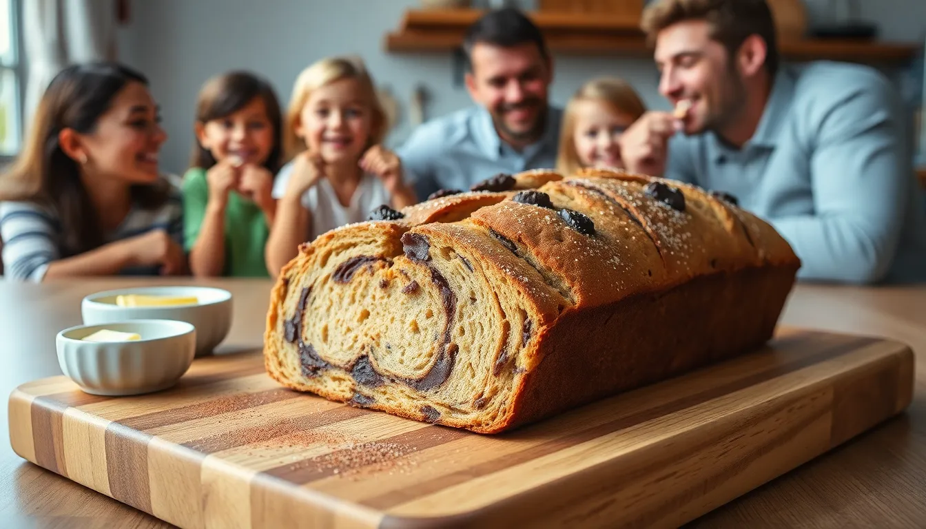 artisanal Cookiesforlove bread displayed in a cozy kitchen setting.