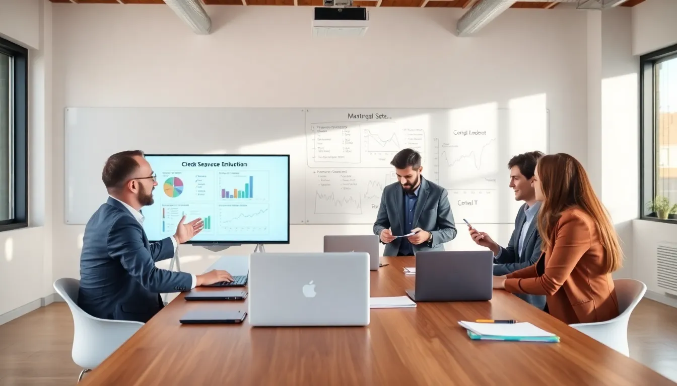 diverse group learning about investing in a bright classroom.