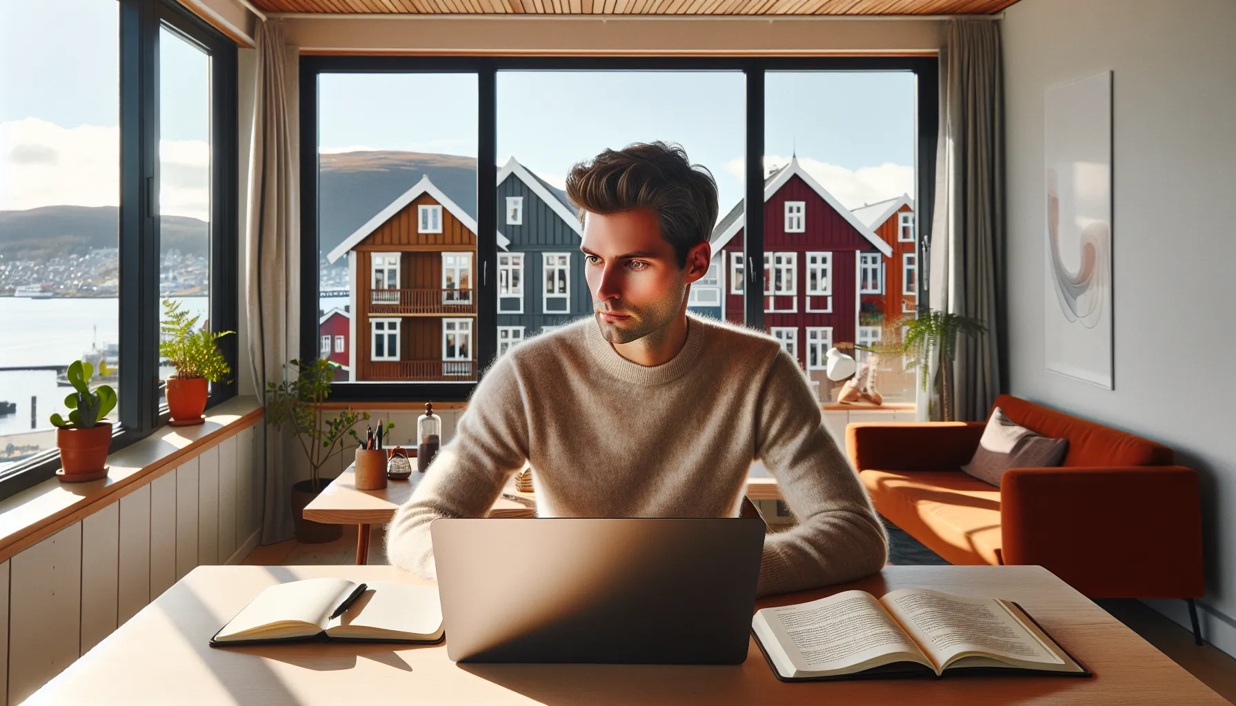 Norwegian content creator structures seo-friendly article with headings, lists and mobile preview.