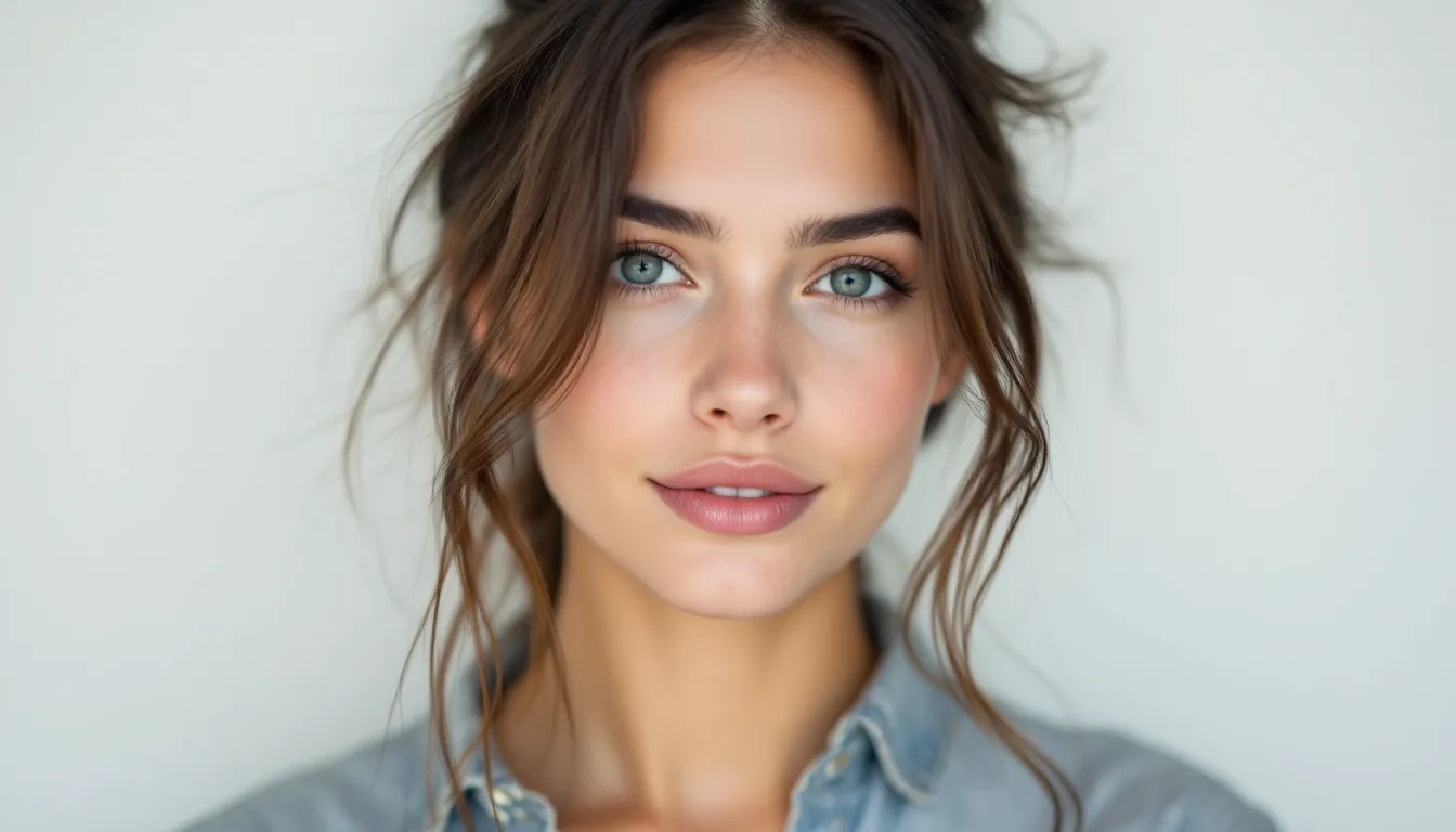 Woman sitting quietly with eyes closed, pausing to reflect beside a face-down phone.