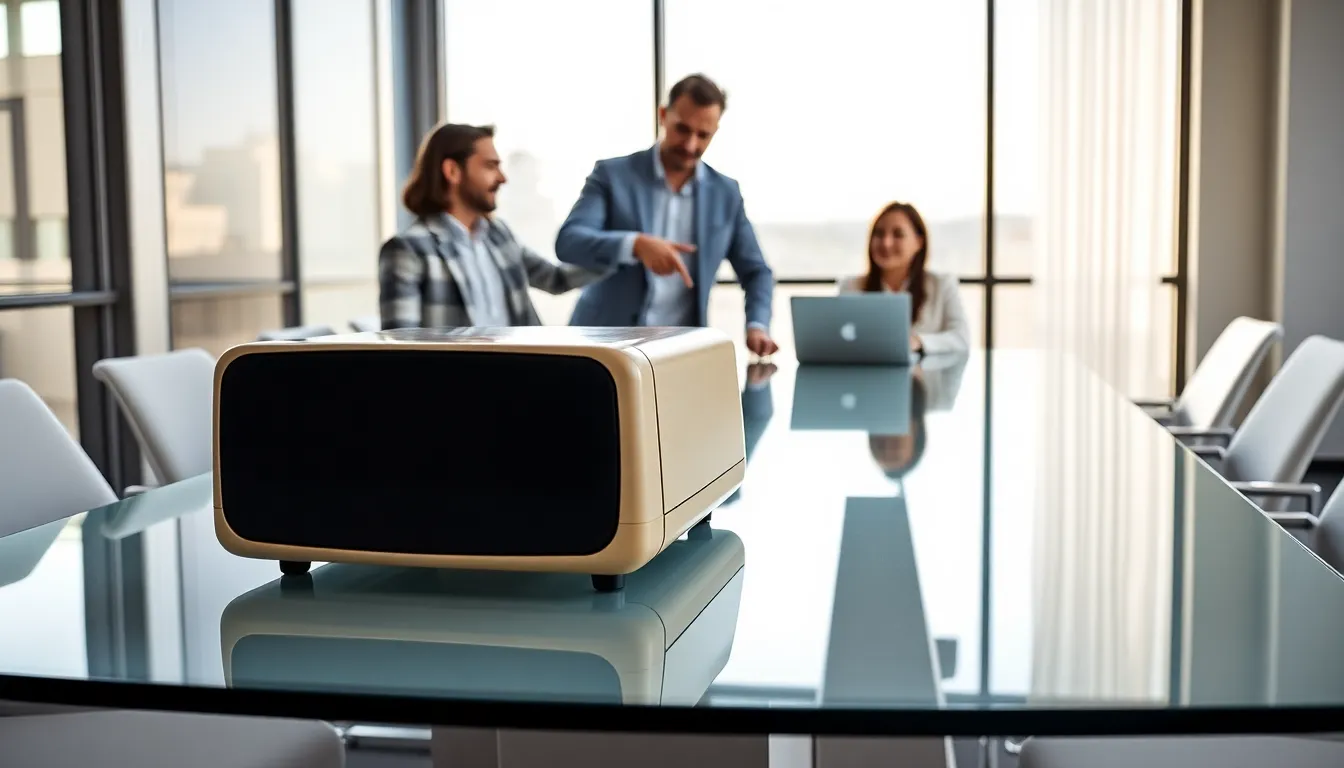 showcasing Stacy Klinger Bitclassic in a modern office with diverse professionals.