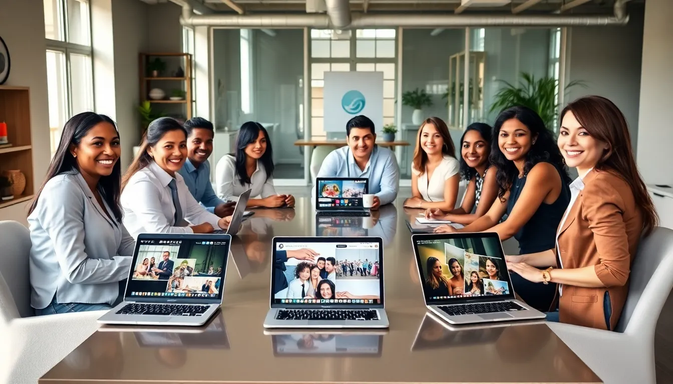 diverse team planning budget-friendly events in a modern office.