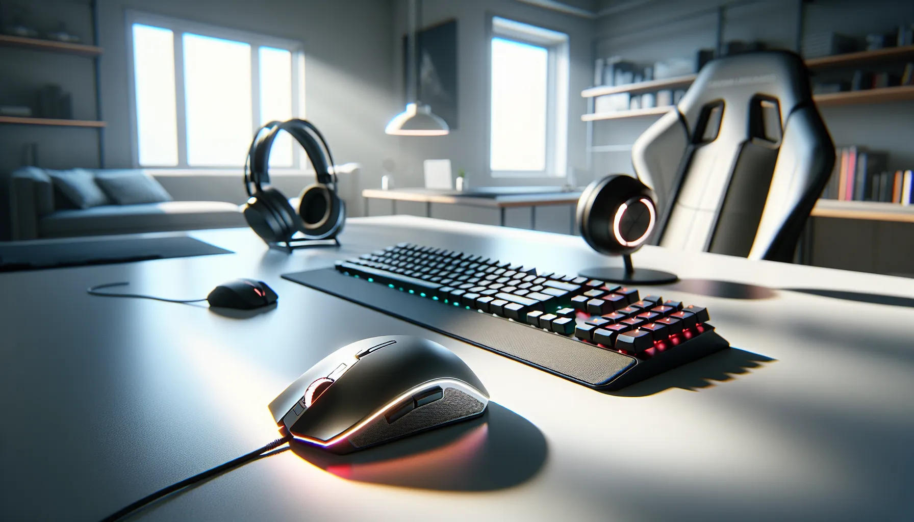 modern gaming setup featuring Scookiegear products.