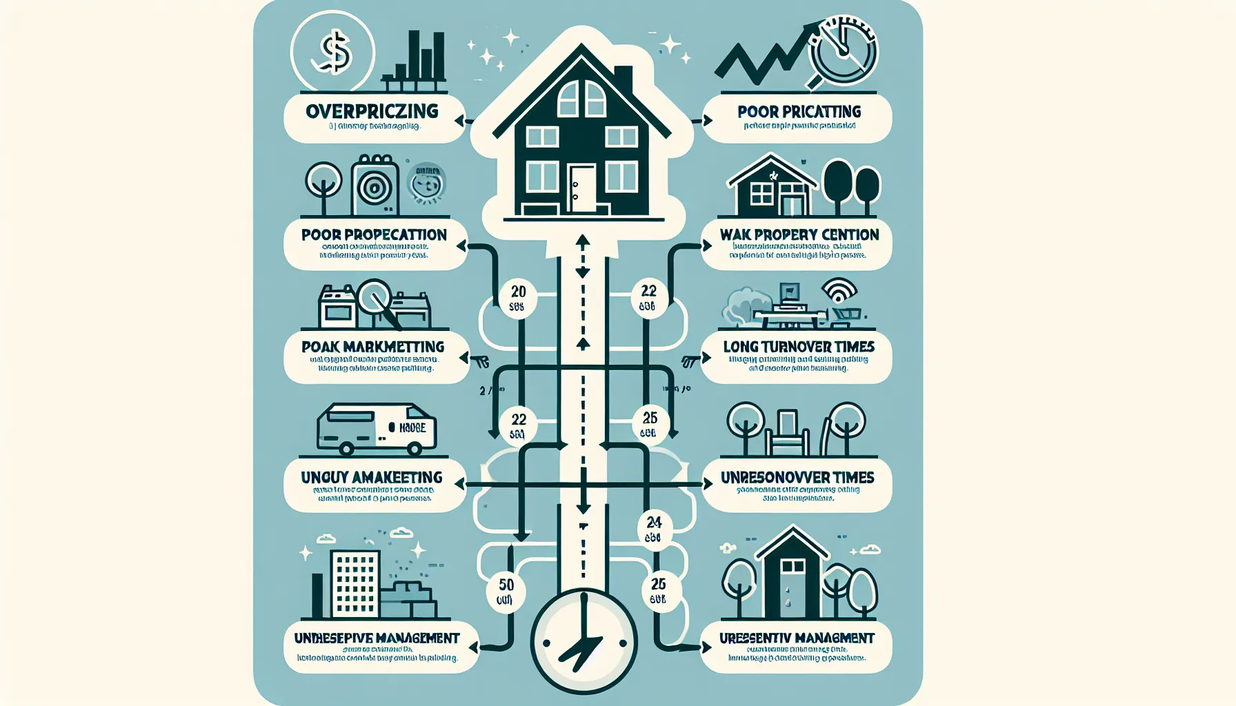 diagram showing main reasons for rental vacancies in Orinda homes