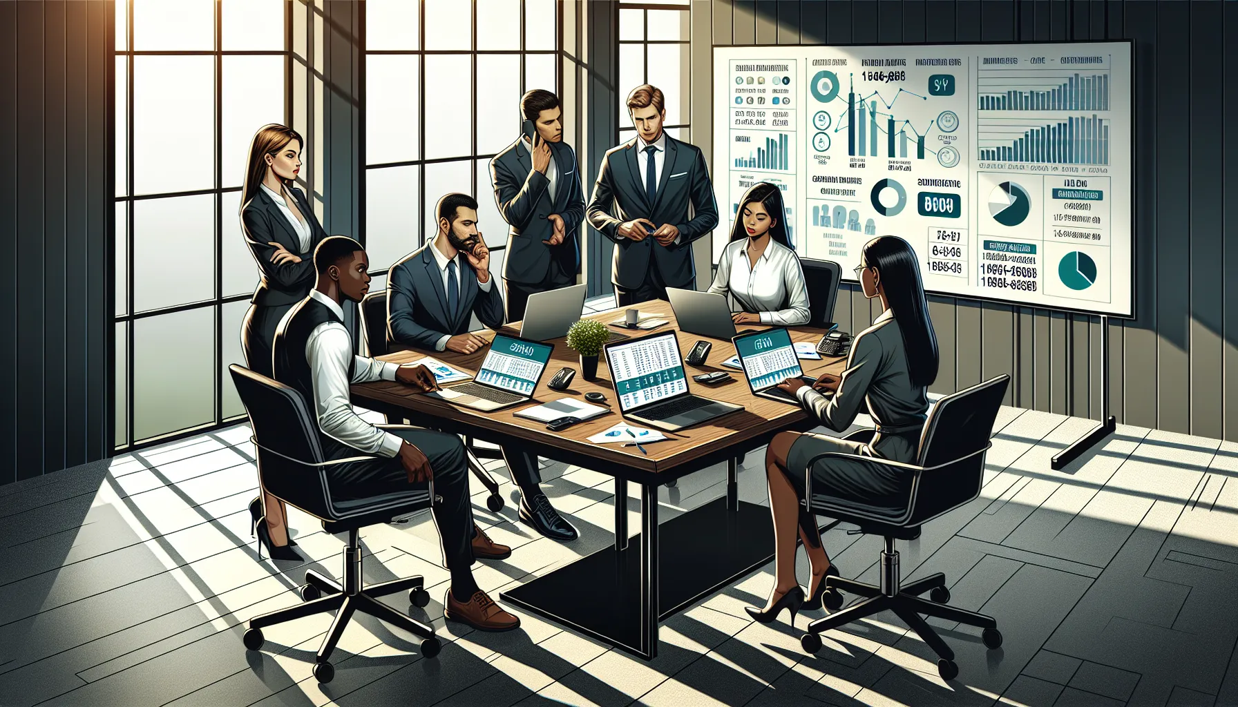 diverse team discussing best practices for using a phone number.