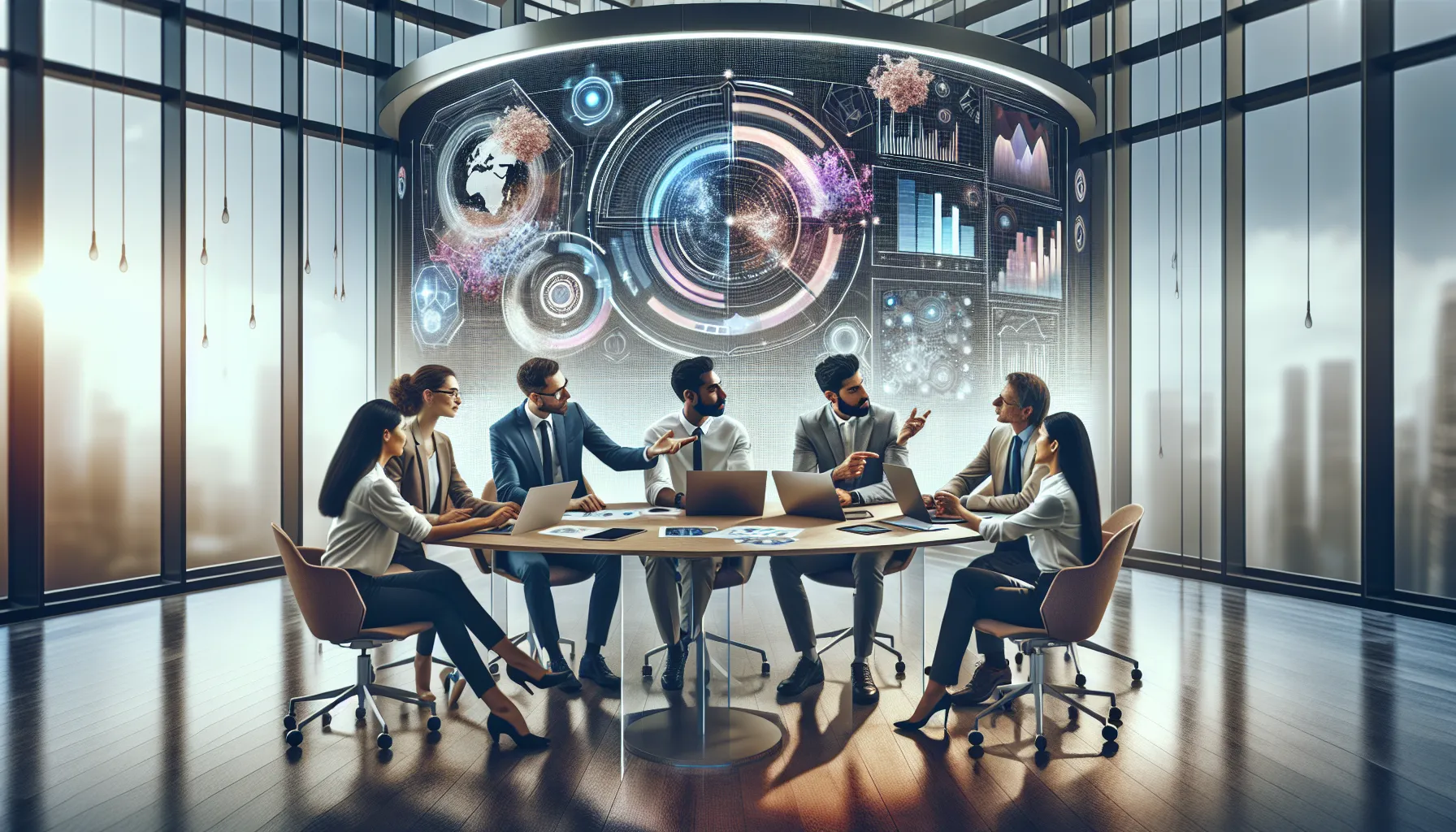 diverse team brainstorming in a modern office about Wbegpf.