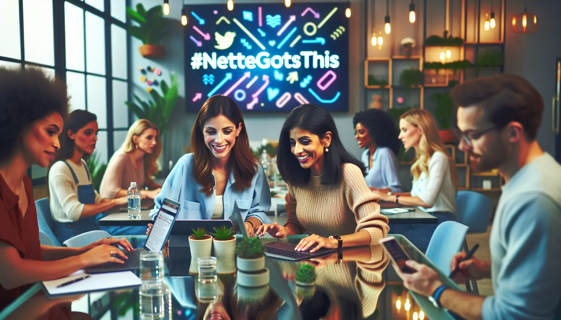 diverse team brainstorming in a modern office about Nettegotsthis trend.