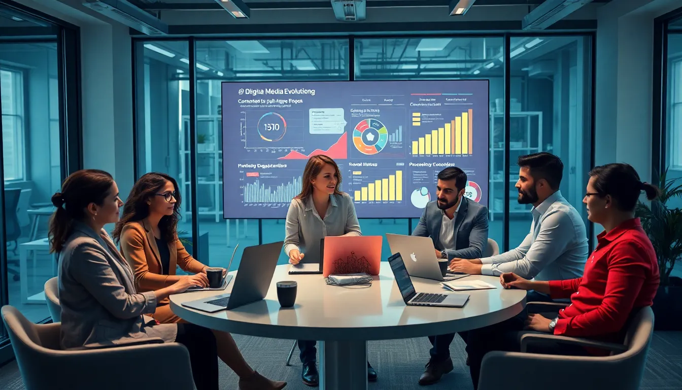 diverse professionals collaborating in a modern office setting.