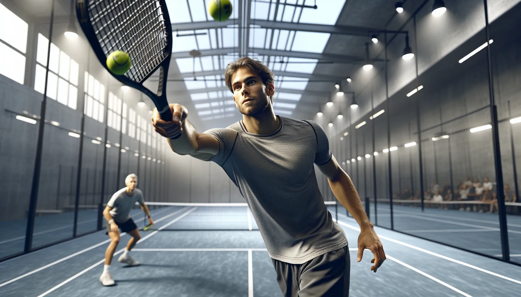 Norwegian padel slice serve into side glass surprises a late-reacting receiver.