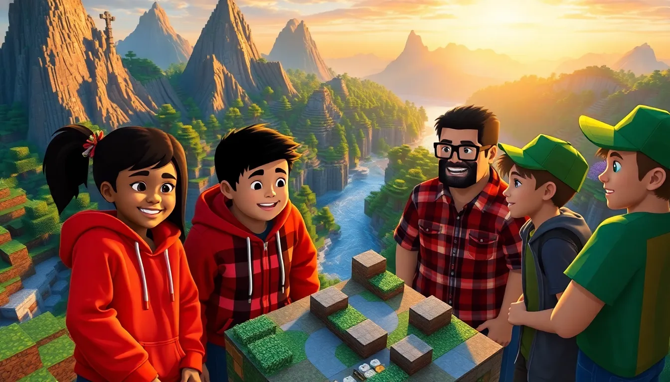 players exploring a new Minecraft world update with customizable landscapes.