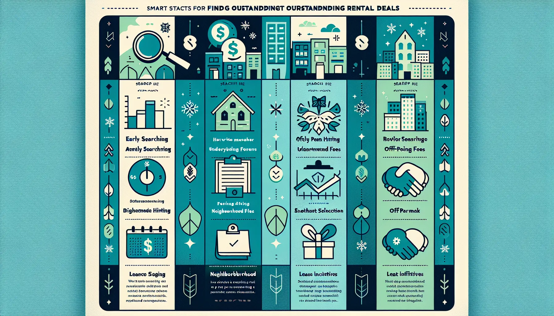infographic of rental search tips for Danville