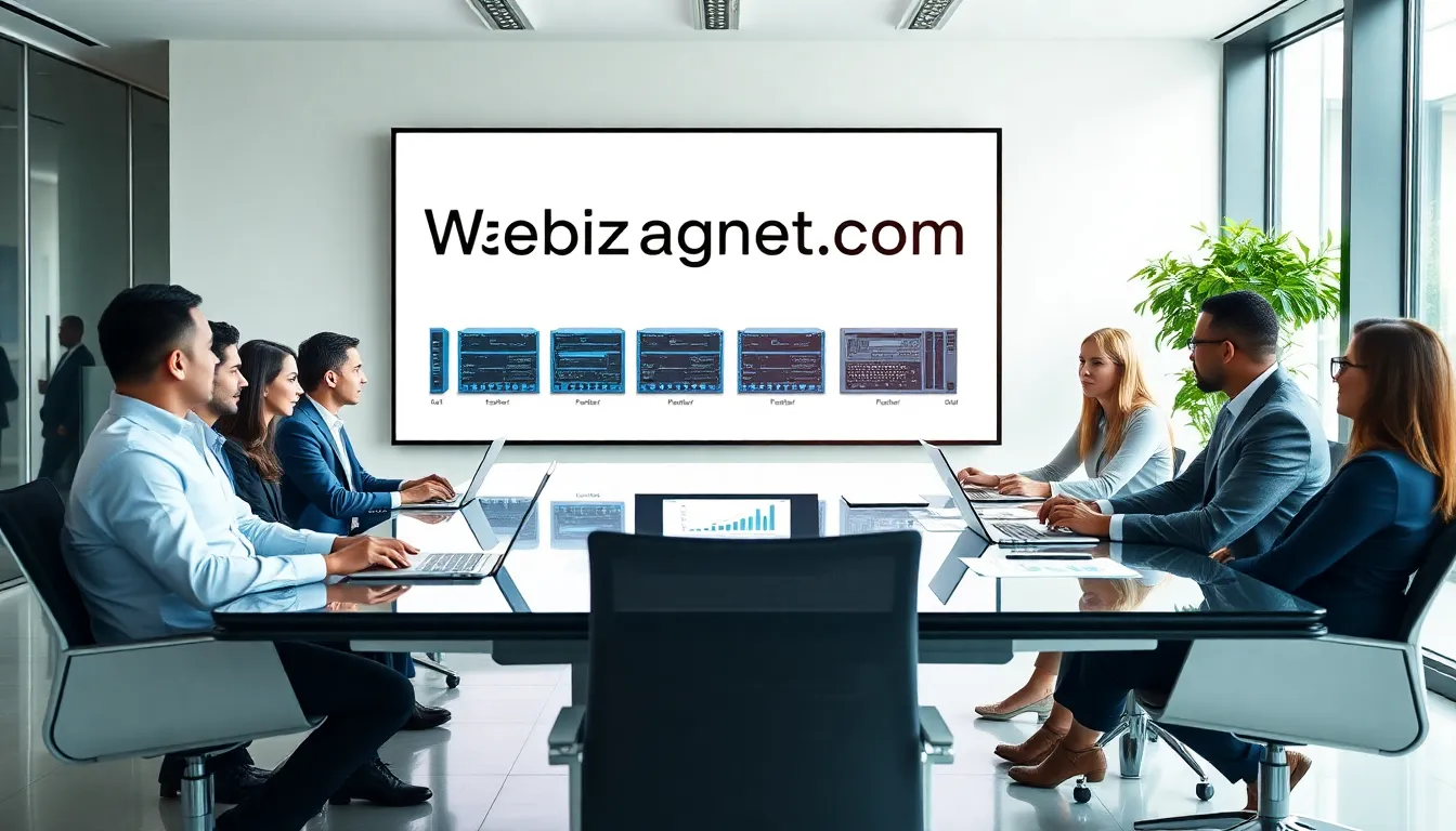 professionals collaborating on hardware solutions in a modern office.