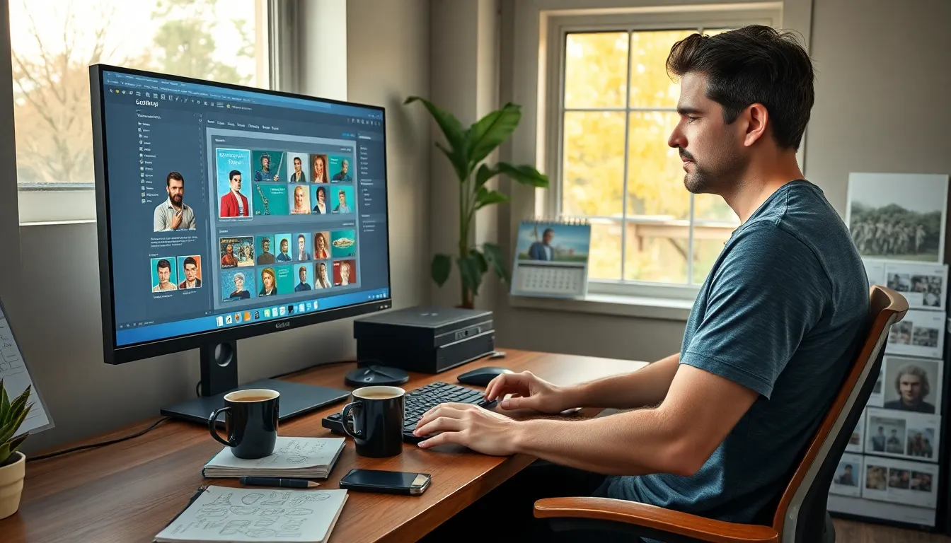 Benjamin Pearce working on CK2Generator in a modern workspace.
