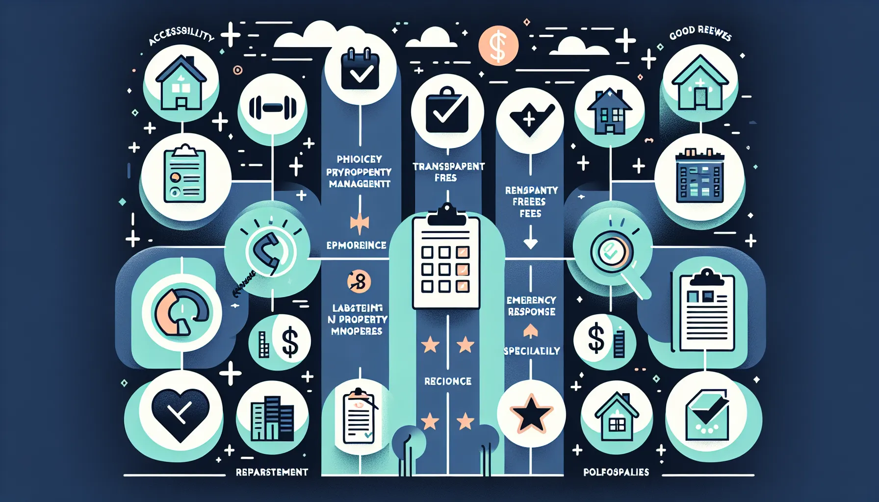 comparison chart of key factors for choosing Lafayette property managers