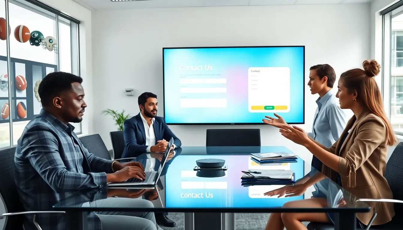 diverse team discussing user engagement in a modern office.