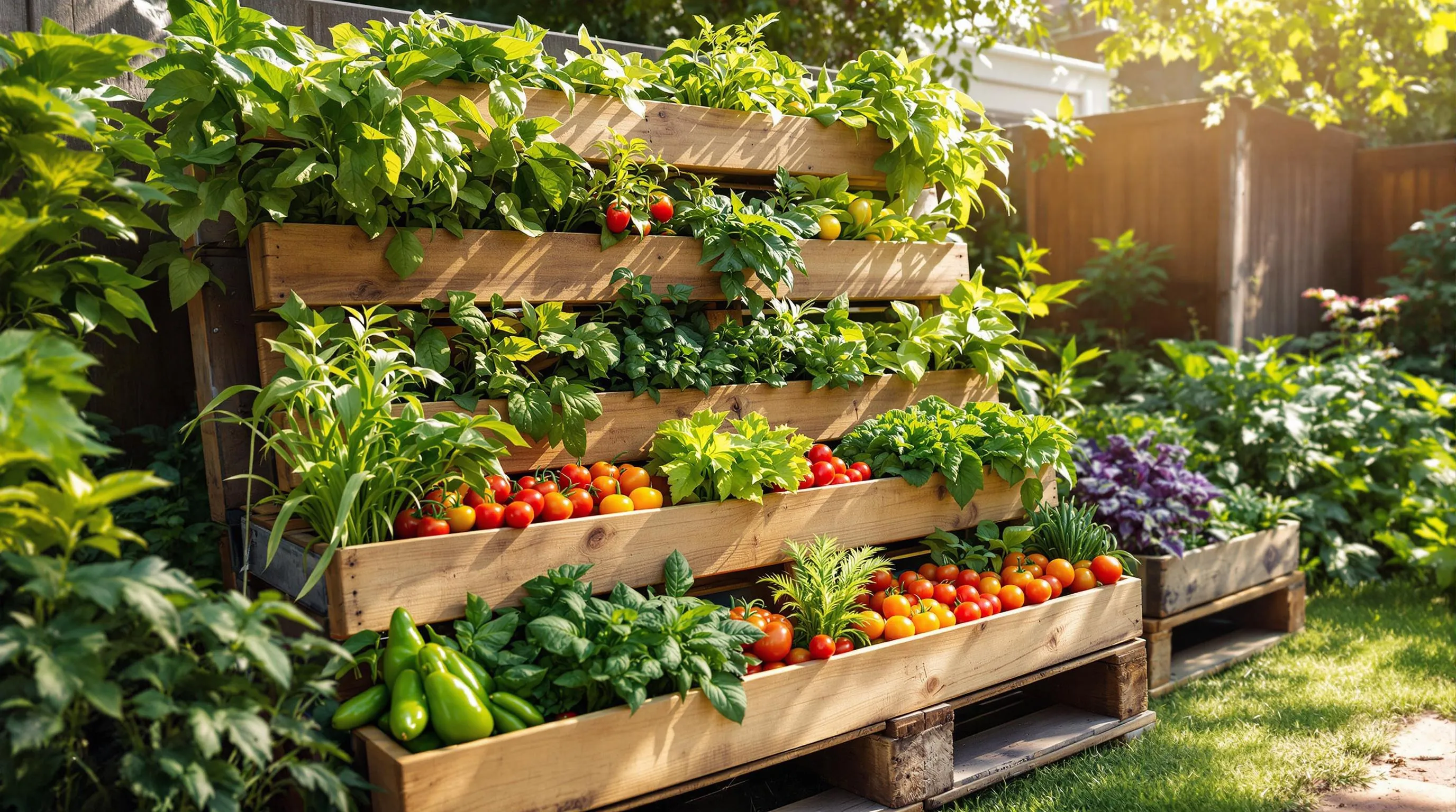 15 DIY Pallet Garden Ideas for Growing Vegetables in Small Spaces 7