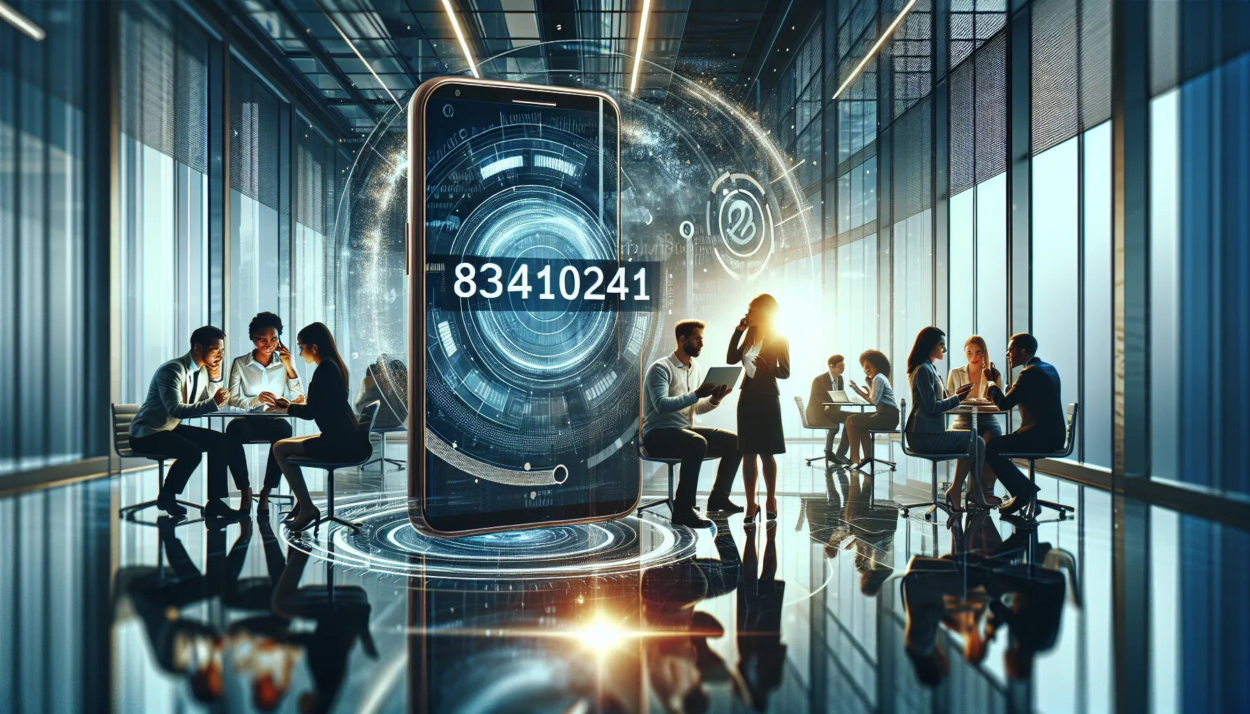 diverse team discussing digital advancements in a modern office.