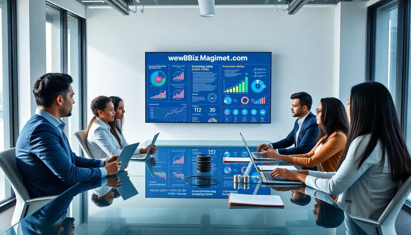 diverse team strategizing in a modern office.