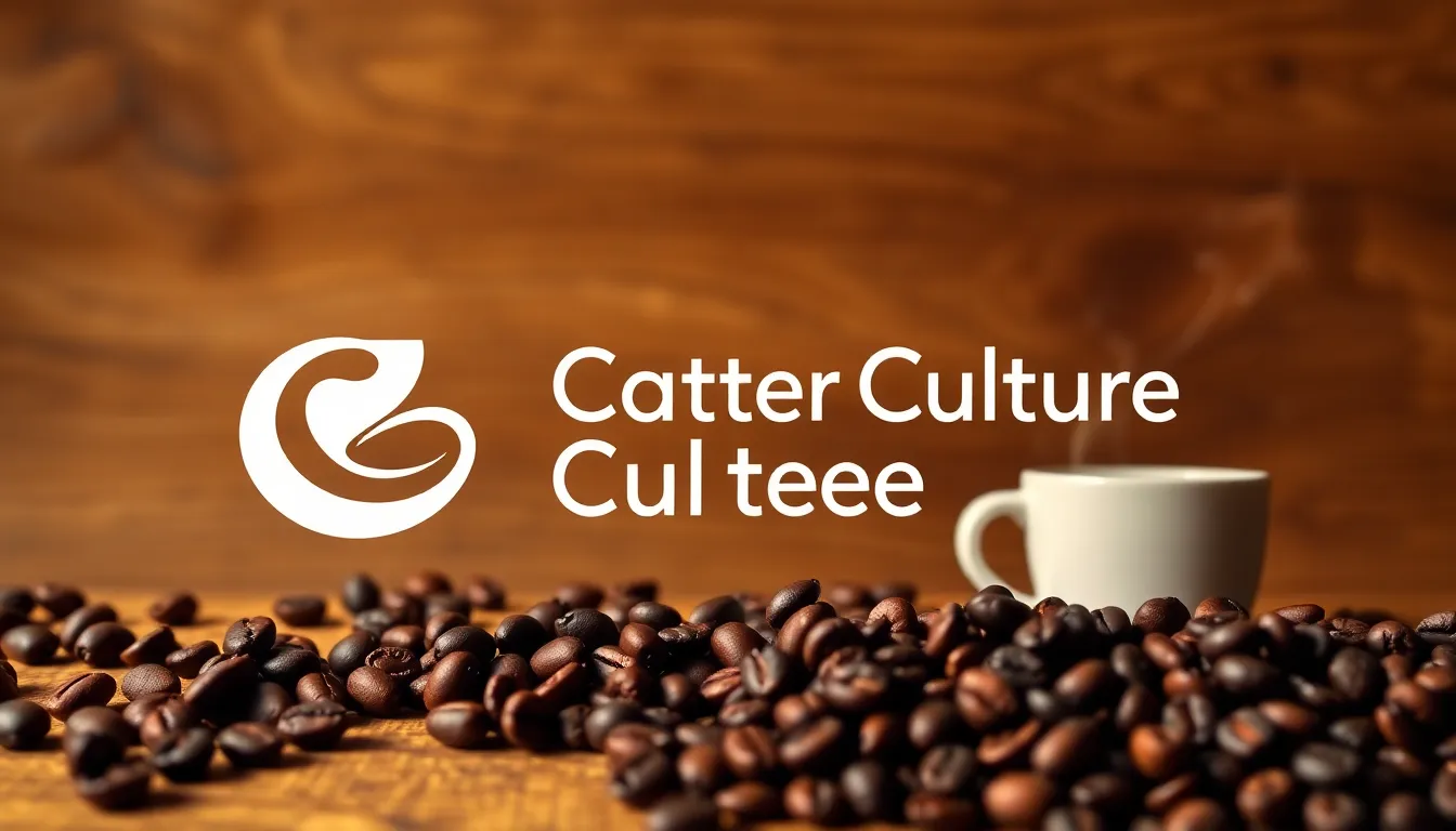 Counter Culture Coffee logo on a rustic wooden background with coffee elements.