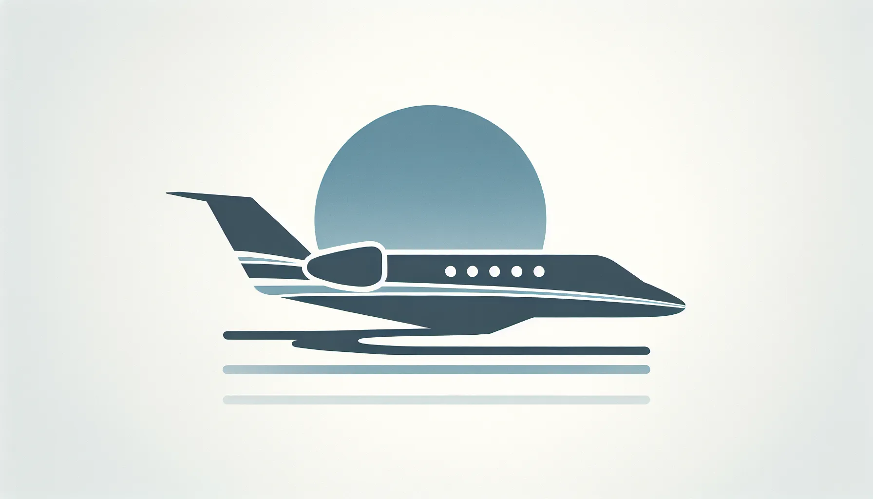 a minimalist private jet flying above a coastal line