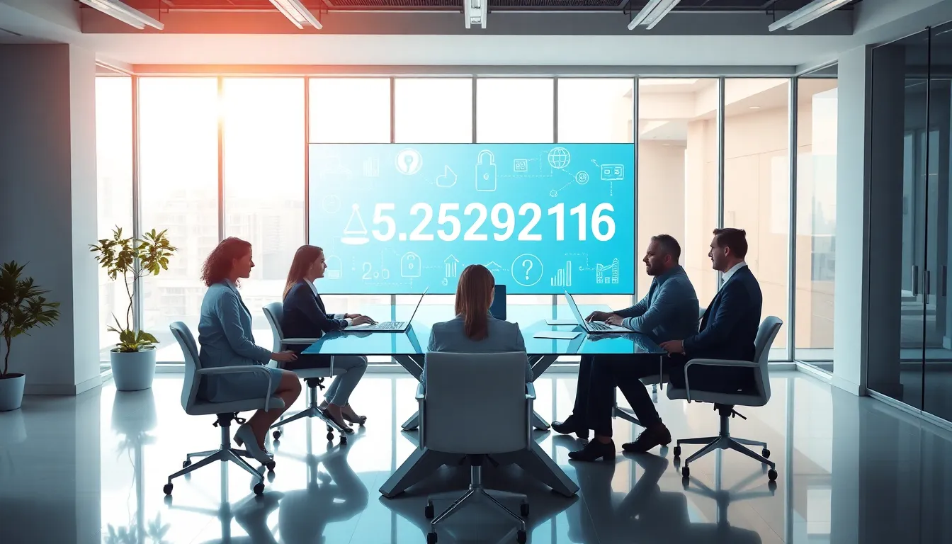 diverse team collaborating in a modern office setting.