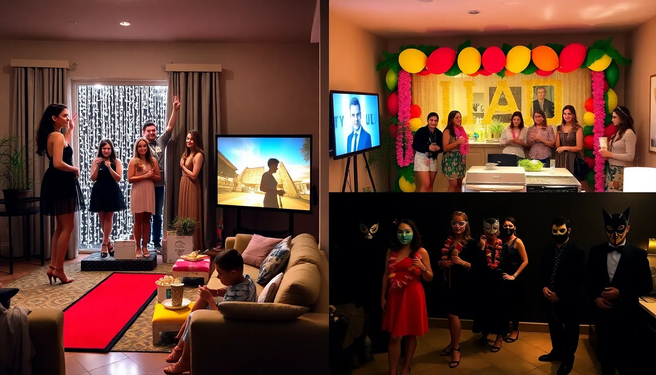 A stylish Sweet 16 party featuring four creative themes at home.