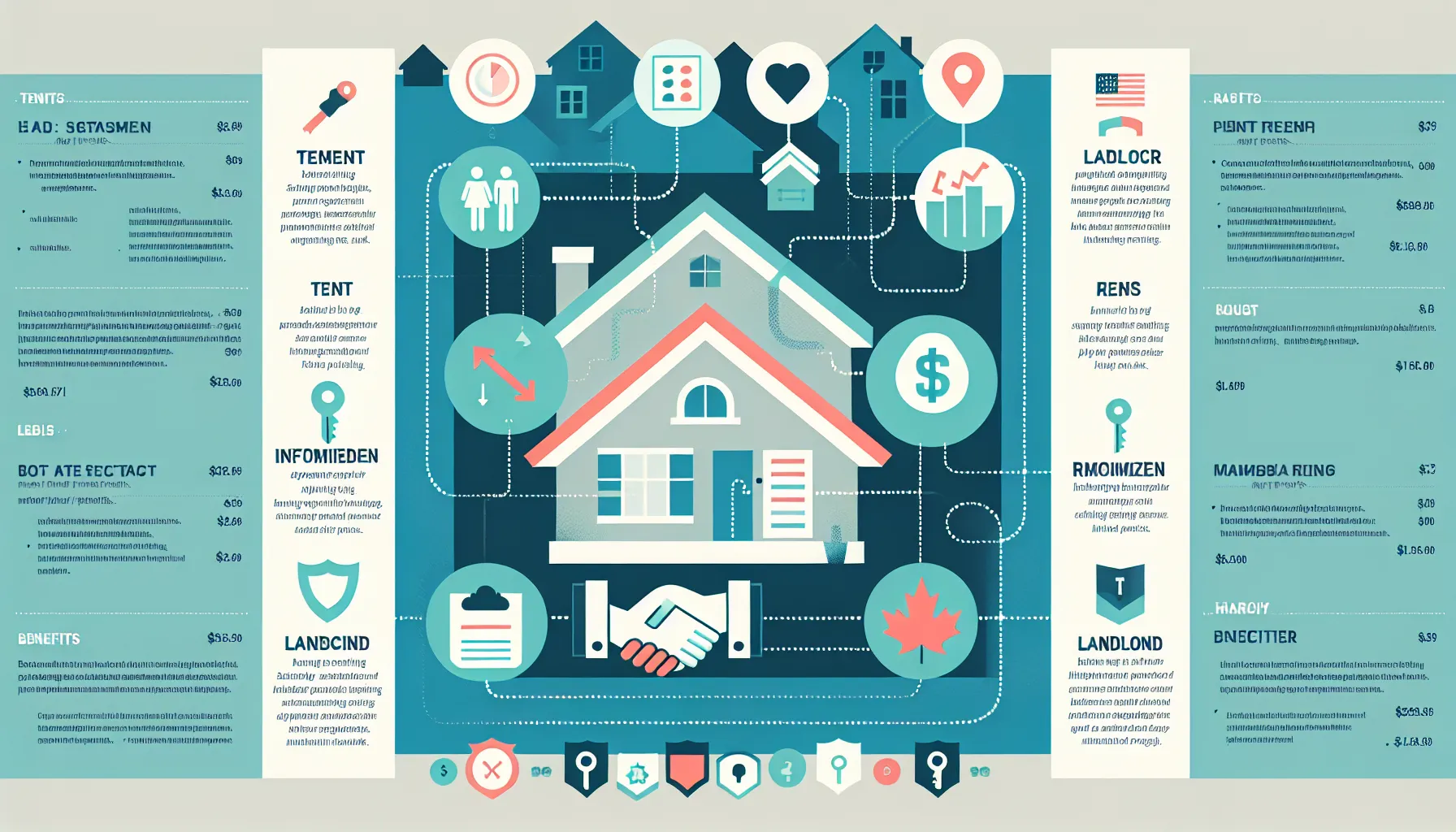Comparison infographic showing rent tracking benefits for tenants and landlords.