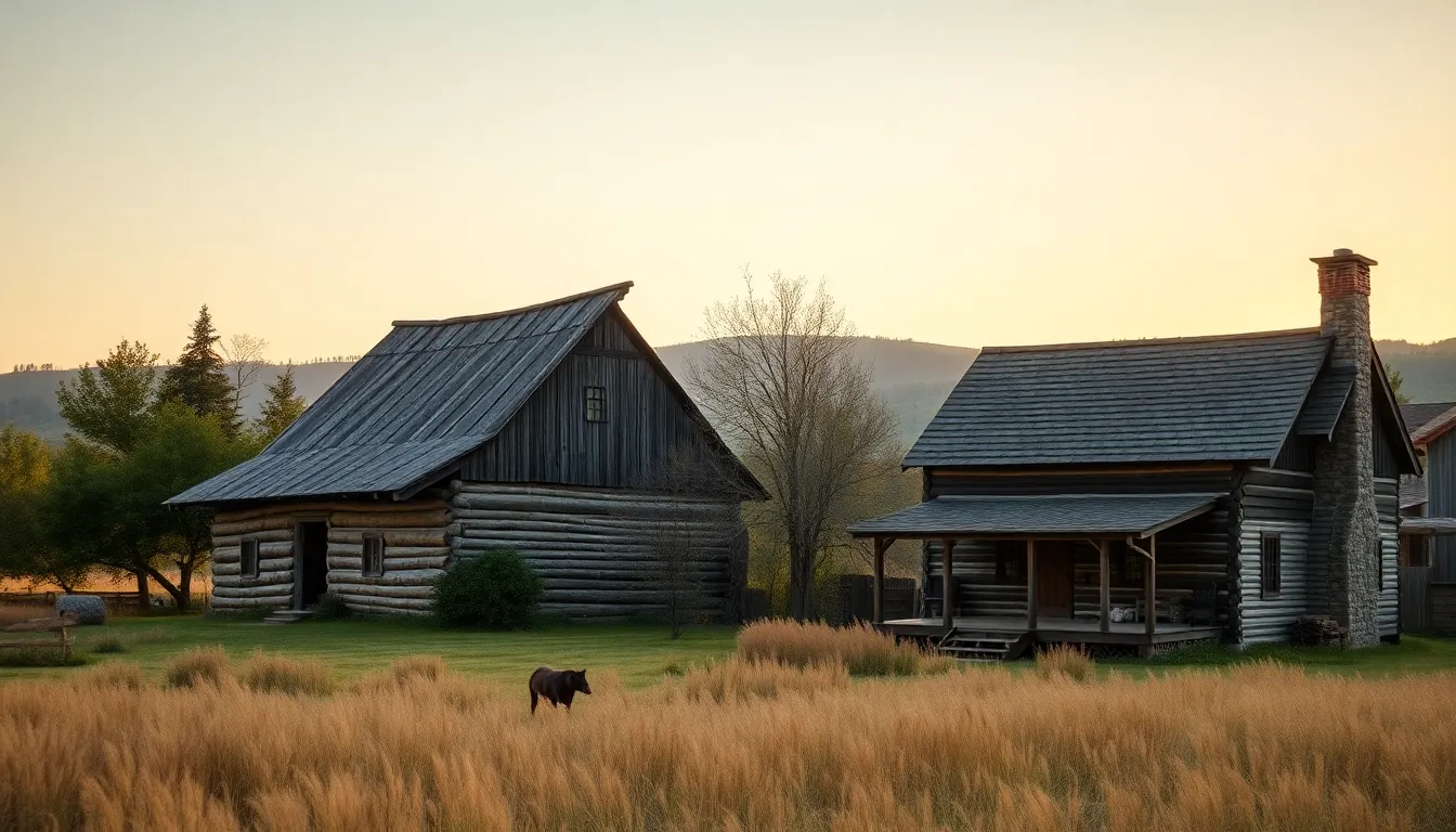 Northeastern architecture showcasing Native American and early European settler styles.