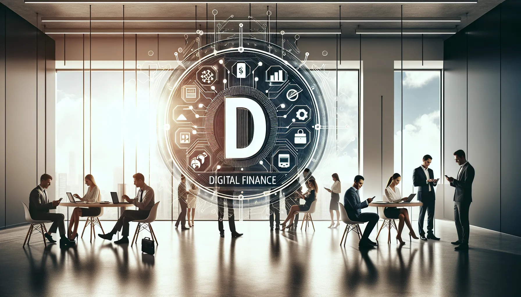 Prominent display of the Bkash agent logo in a modern office setting.