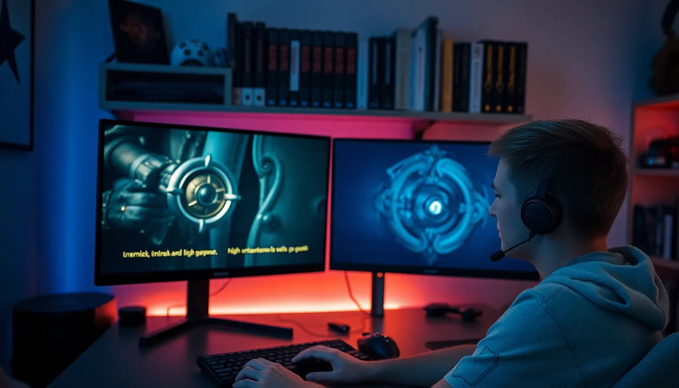 gamer using an unbreakable lockpick in a modern gaming setup.