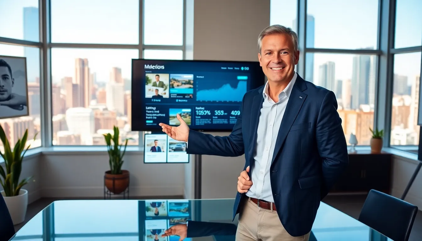 Timothy in a modern office, showcasing HomeRocket Realty’s innovative real estate solutions.