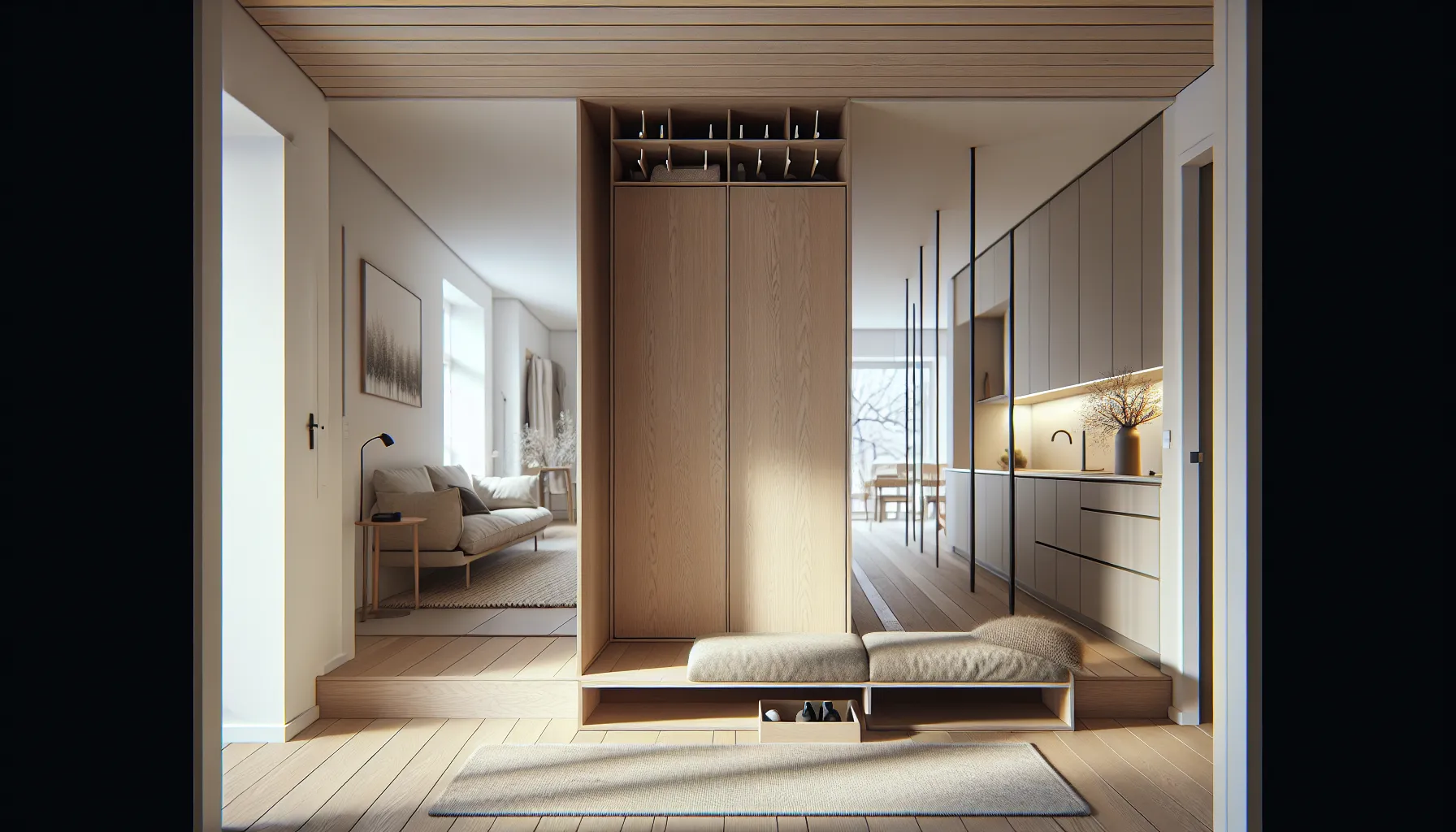 Slik kan du bruke interiørdesign for å øke boligens verdi 2 Bright norwegian entry with clear sightline to functional living and kitchen.