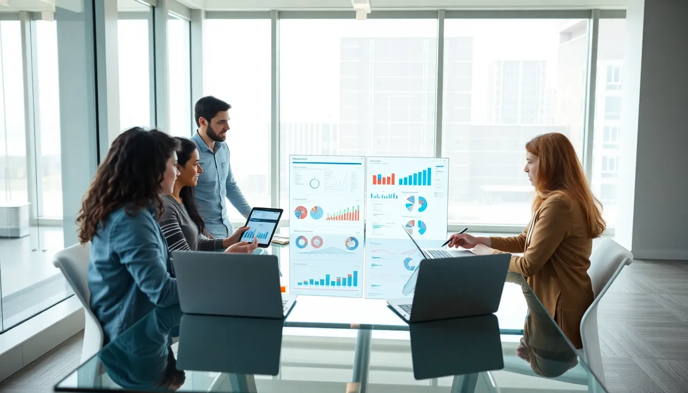 diverse marketing team collaborating on startup strategies.