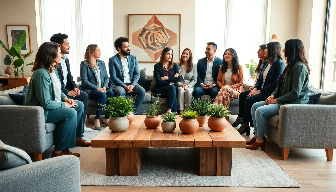 modern living space highlighting sustainable design trends.