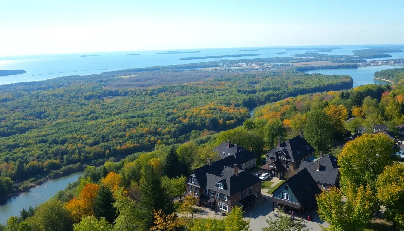 Beautiful landscapes of Wisconsin showcasing nature and charming town life.