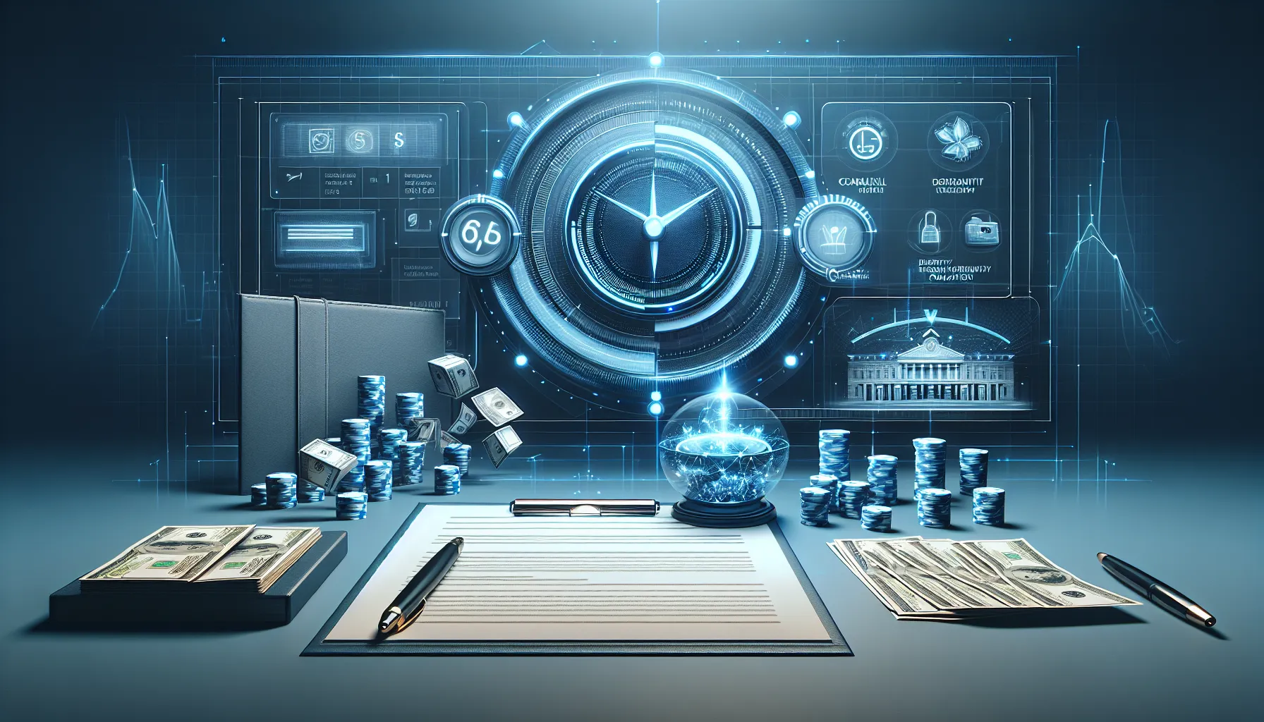 Visual metaphor of Raxcasino payment timing factors including KYC and transaction methods.