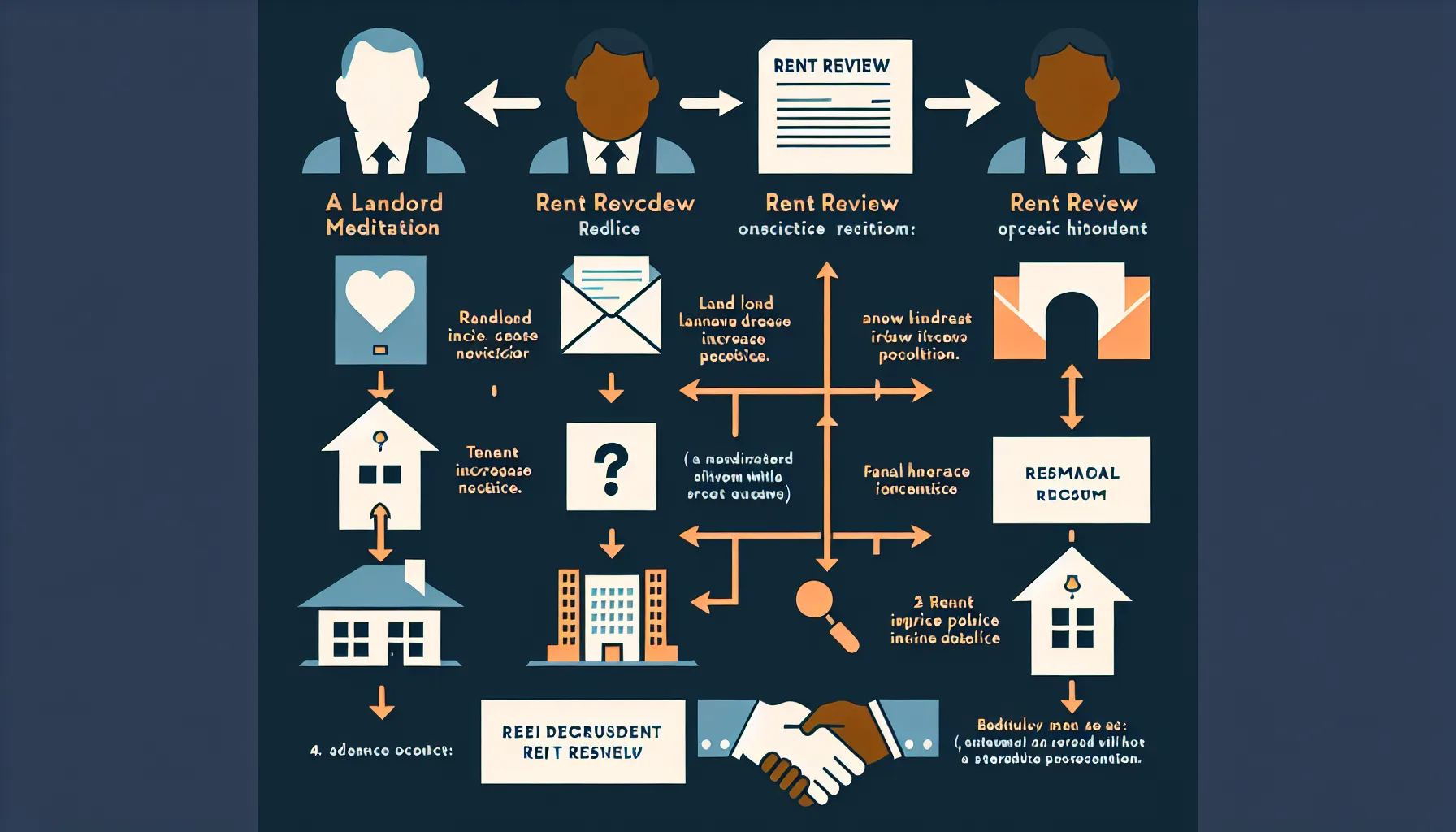 flowchart showing the steps of the Orinda rent review process