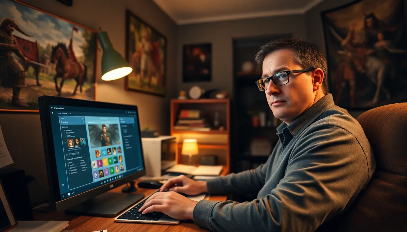 a man using the Ck2Generator modding tool for Crusader Kings II.