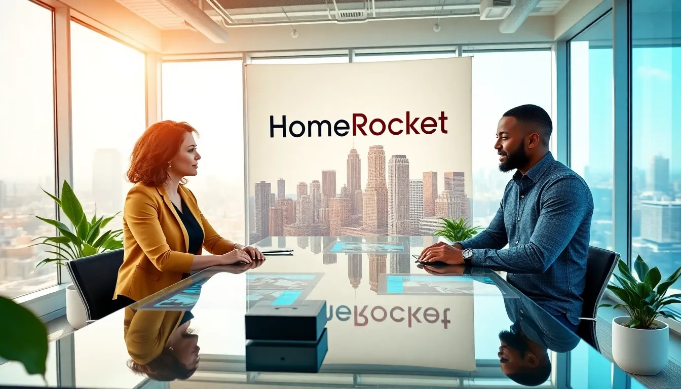 diverse real estate professionals collaborating in a modern office space.
