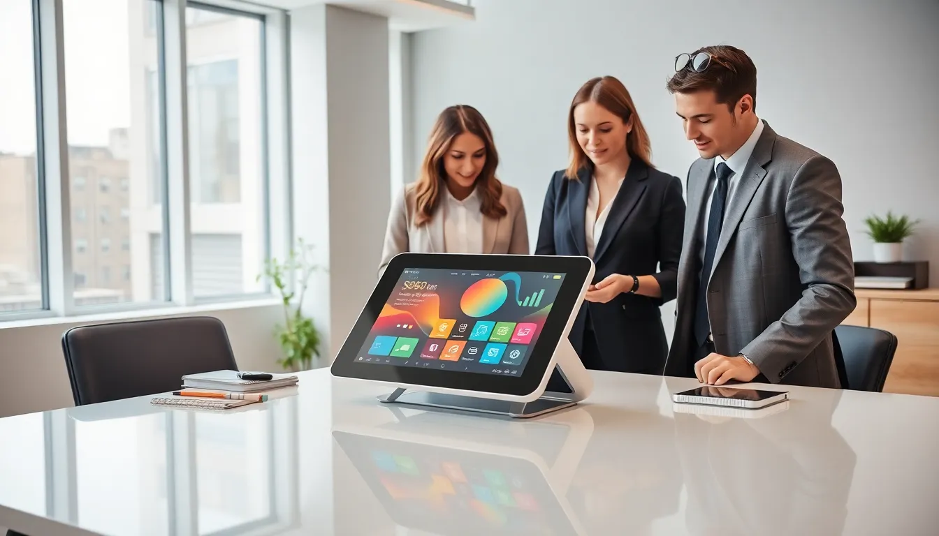 professionals collaborating around the Applewhite Bitclassic in a modern workspace.