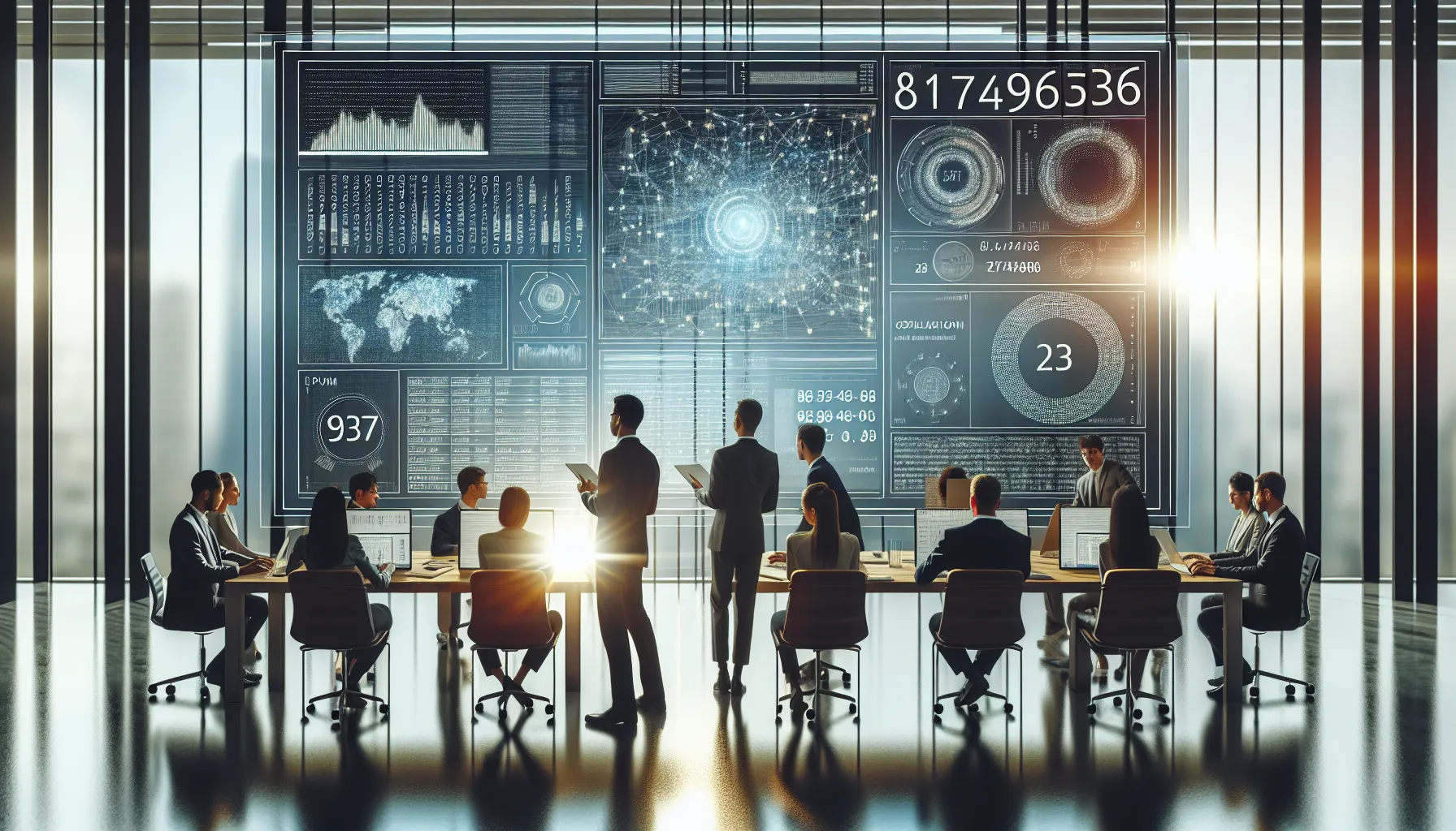 analysis of the number 8174963036 in a modern office setting.