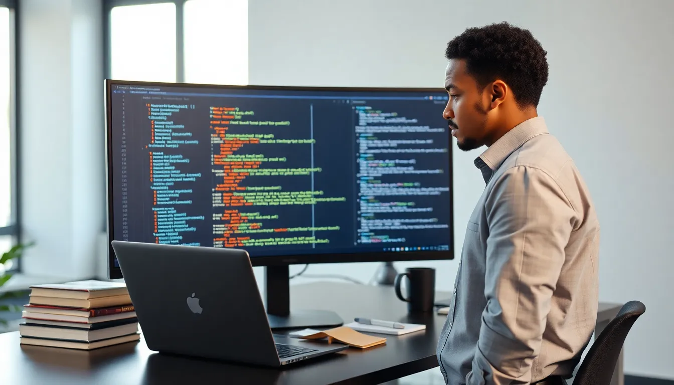 developer troubleshooting the Bvostfus Python issue on a modern computer.