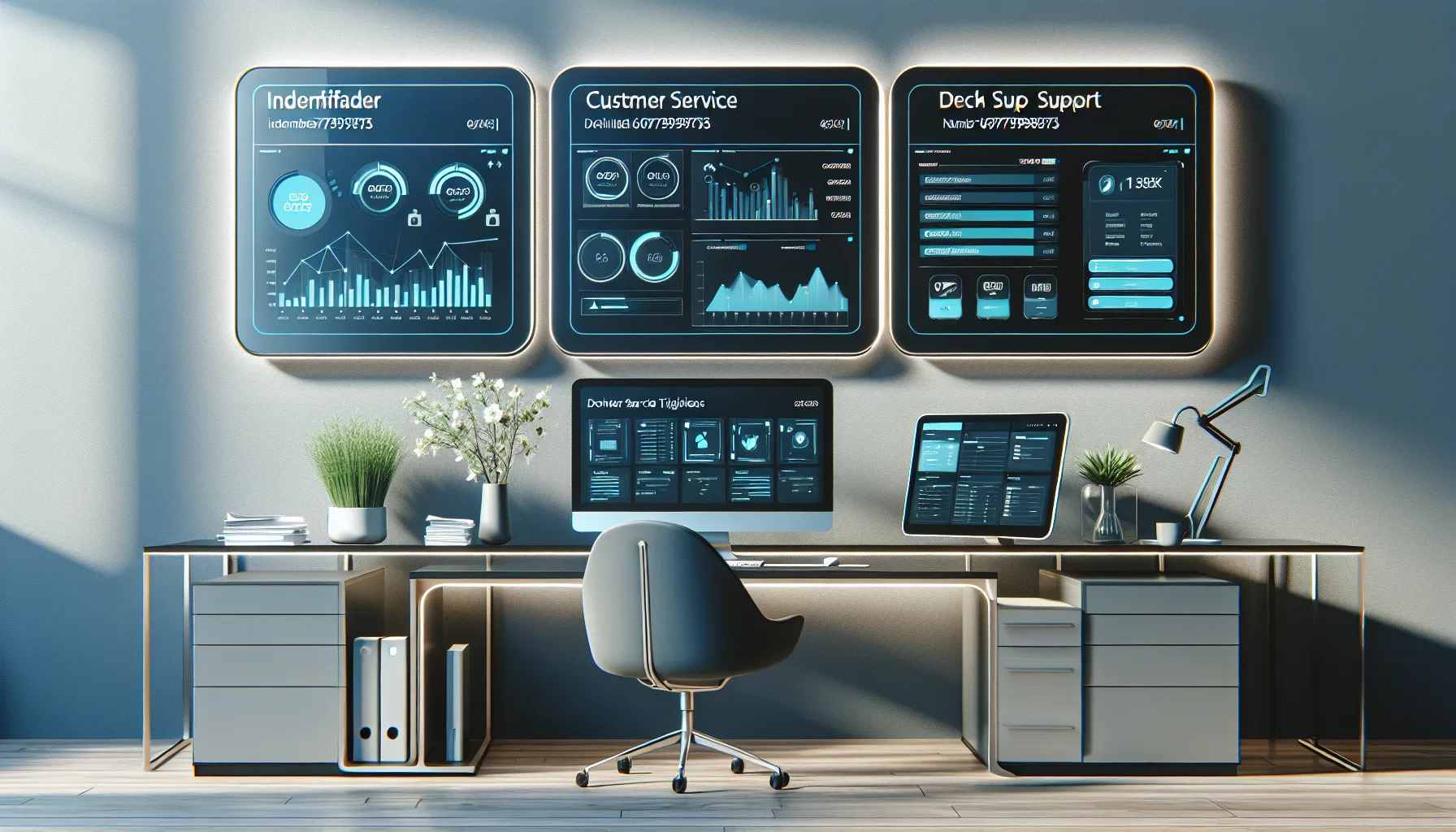digital interface illustrating applications of 6097398735 in banking and support.