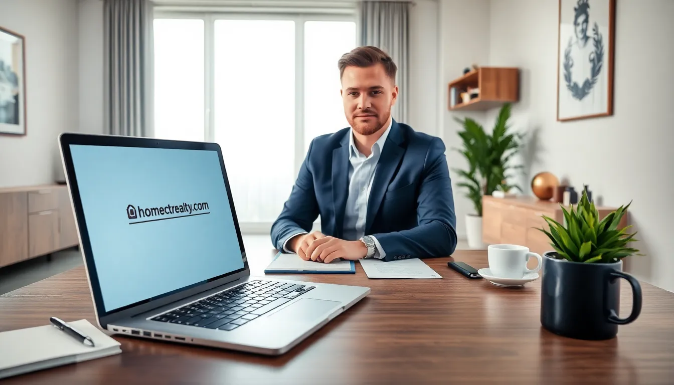 professional in a modern office using email address homerocketrealty.