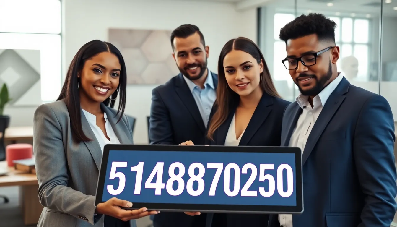 diverse team discussing a numerical code in a modern office.