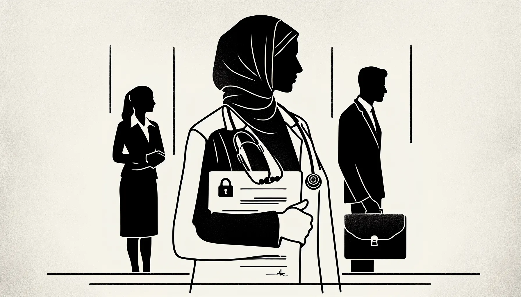 Physician blocked by a locked contract from patients, colleagues, and hires.