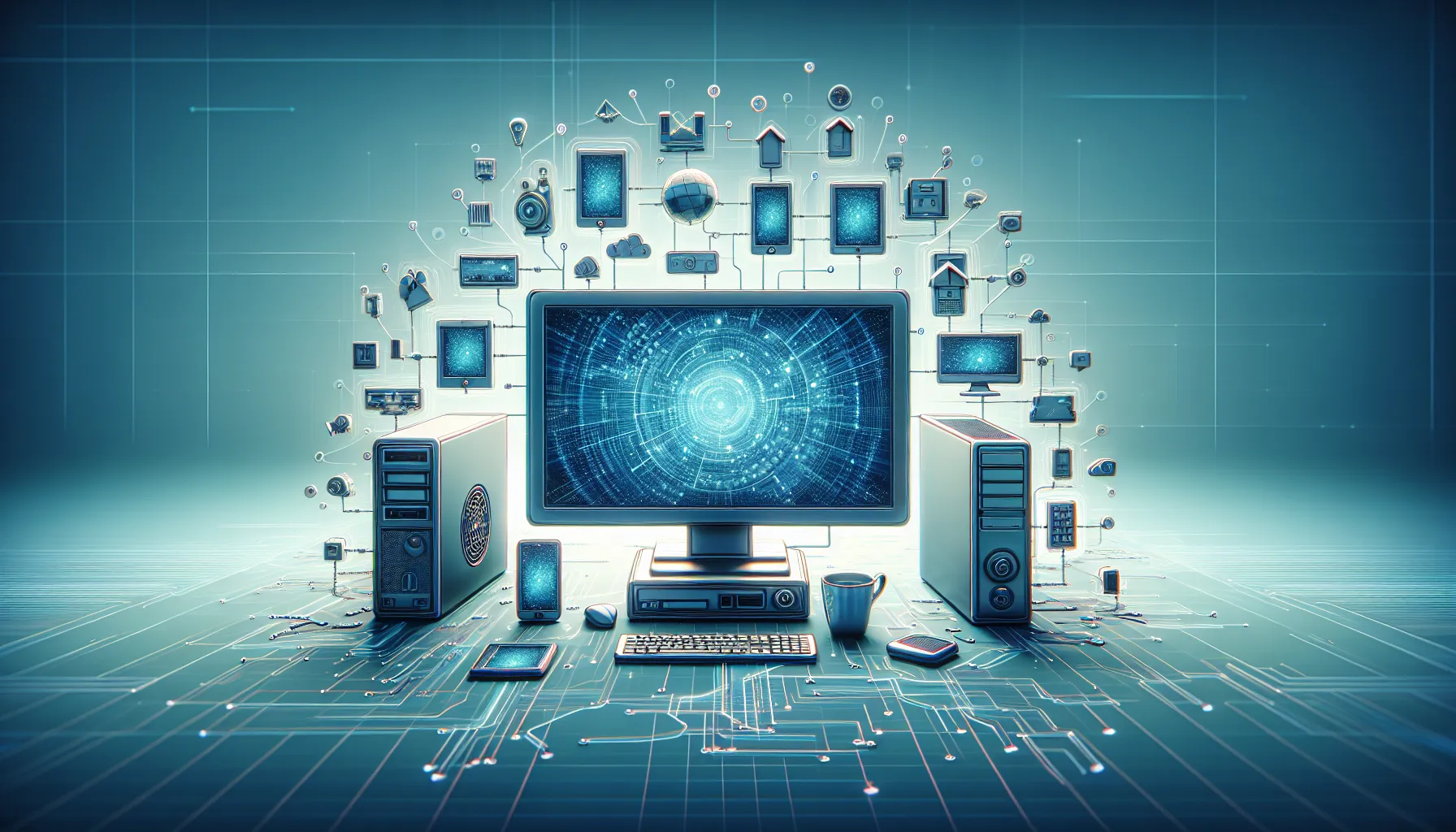 A digital illustration of a private network featuring IP address '10.251.63.99'.